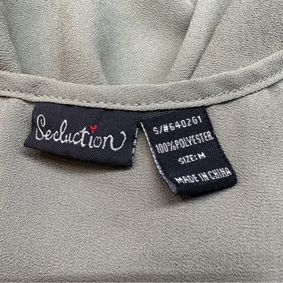 Women’s Sheer Chiffon Top M - Picture 5 of 5